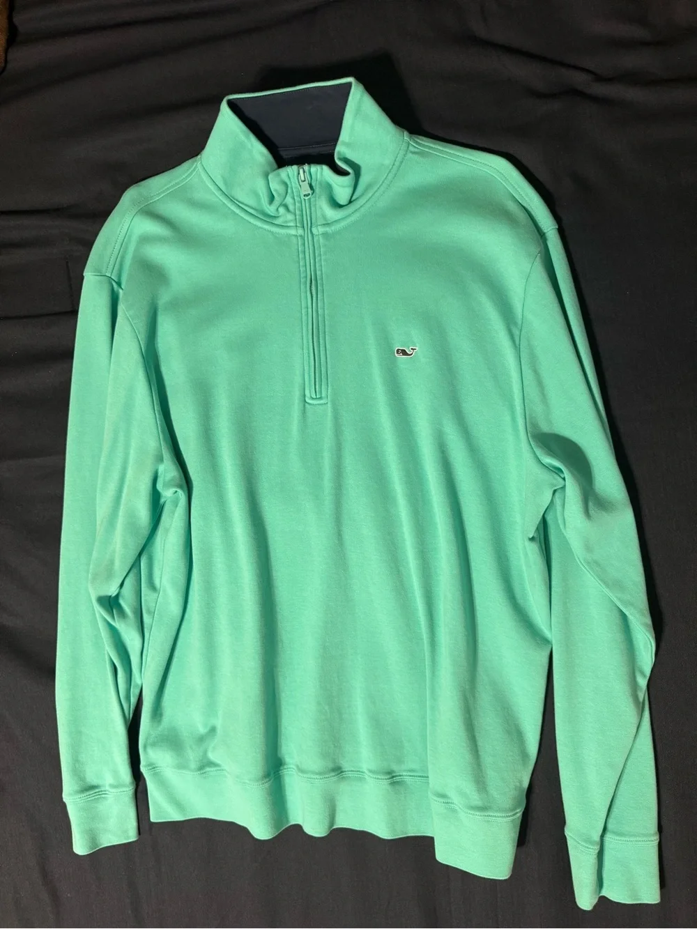 Vineyard Vines Men's Seafoam Quarter-Zip Pullover